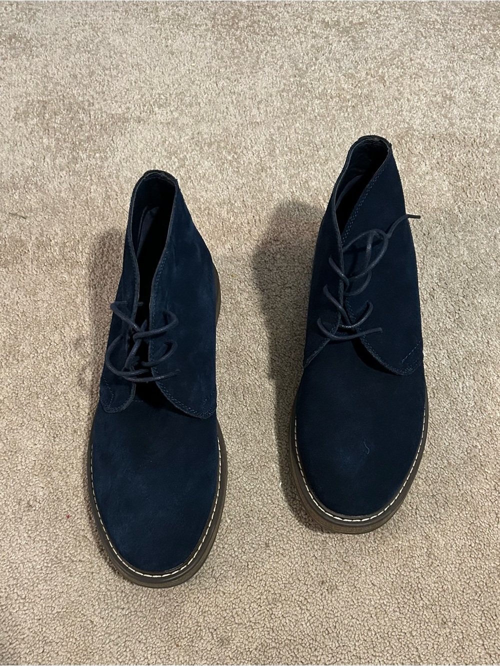 Navy Suede Chukka Boots
